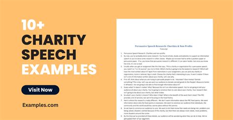 fundraising speech examples|Charity Speech .